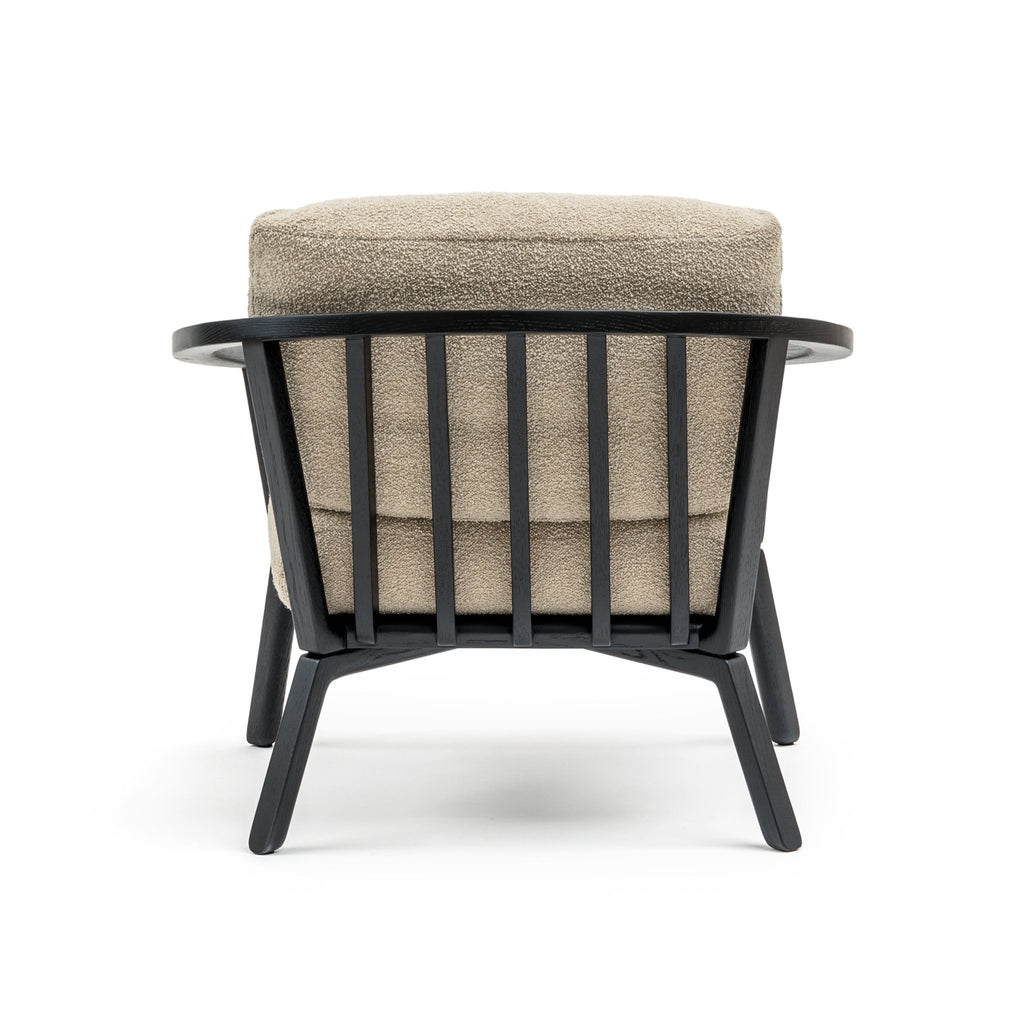 Sensu Lounge Chair - Black & Fawn - Loom Collection