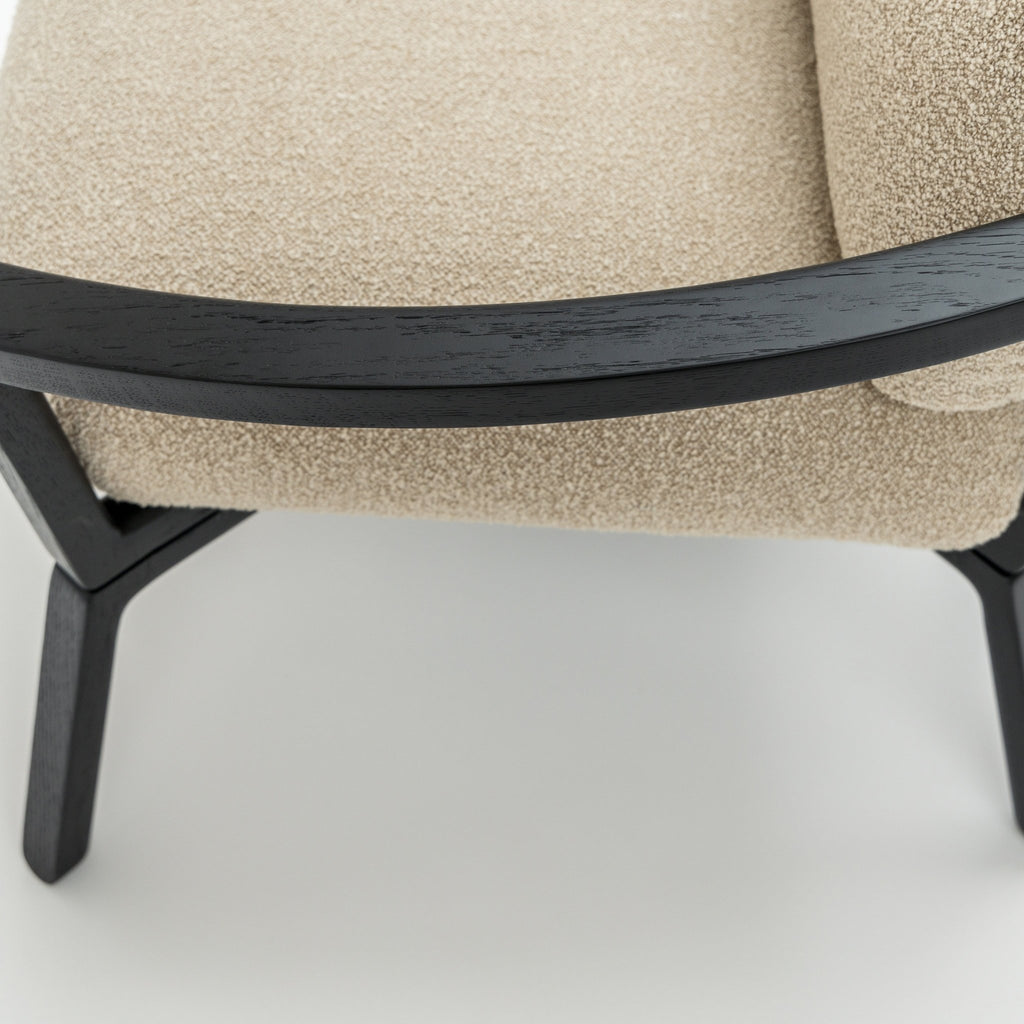 Sensu Lounge Chair - Black & Fawn - Loom Collection