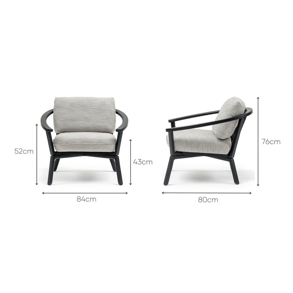 Sensu Lounge Chair - Black & Martini - Loom Collection