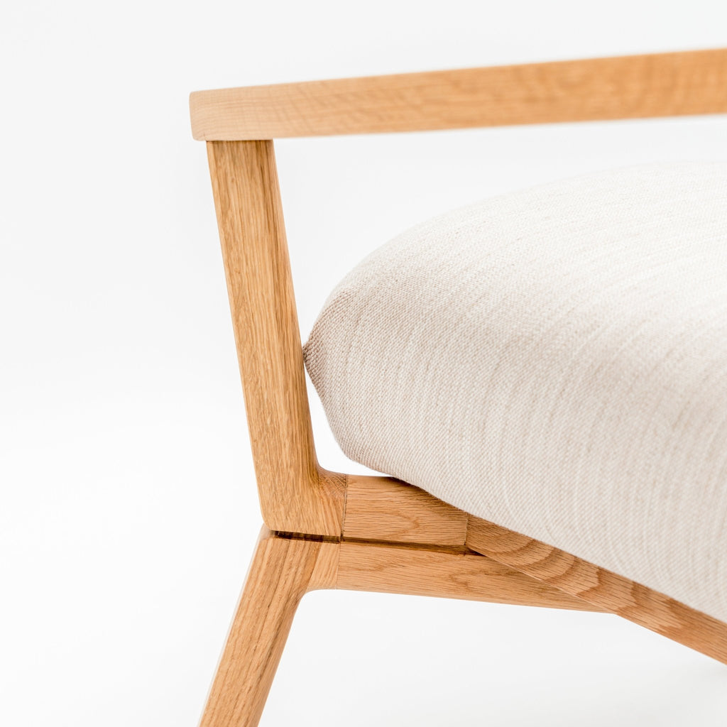 Sensu Lounge Chair - Light Oak & Nude - Loom Collection