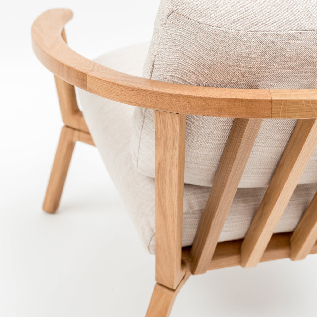 Sensu Lounge Chair - Light Oak & Nude - Loom Collection