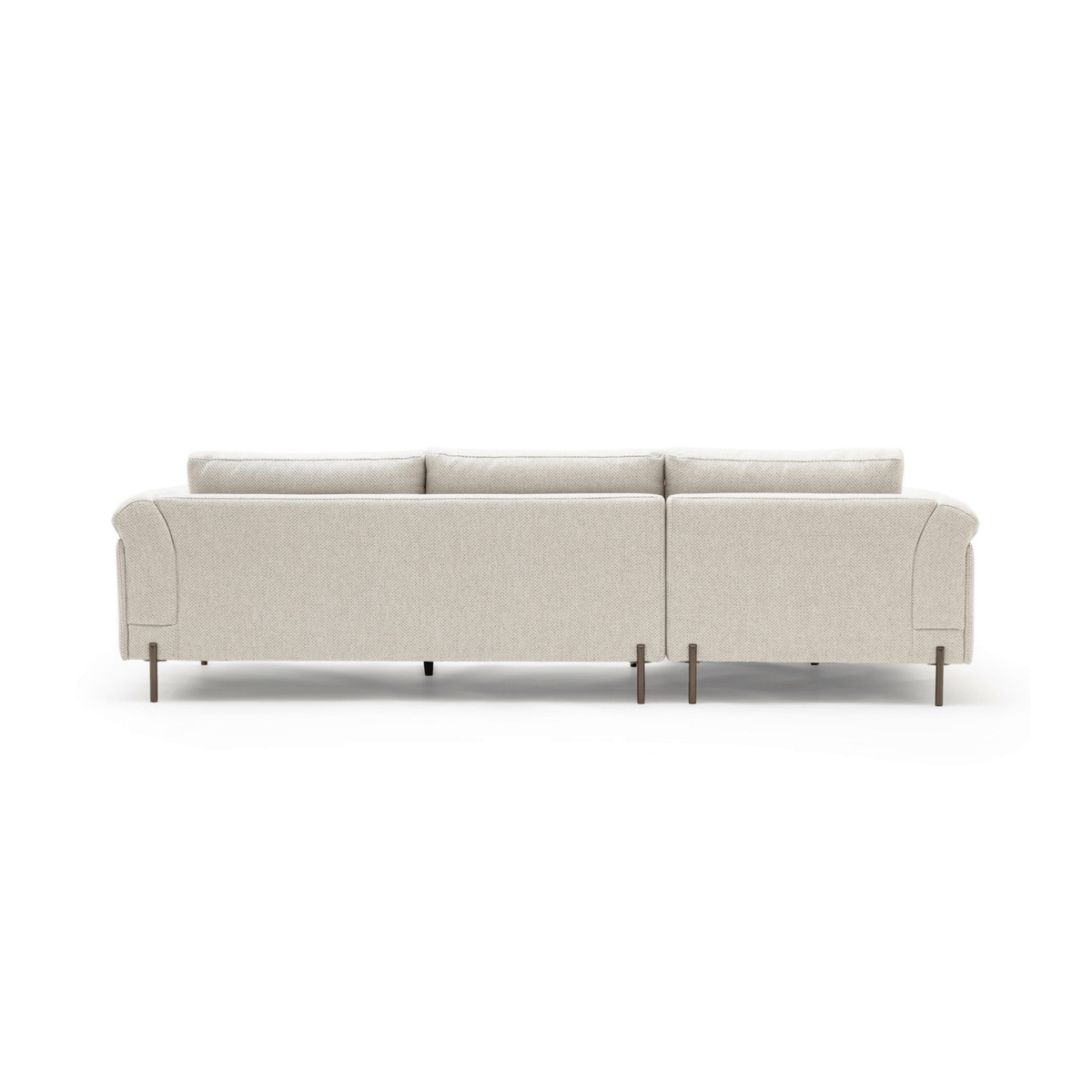 Serena L-Shaped Sofa - Almond Cream - Modular Sofas Loom Collection Loom Collection Dubai