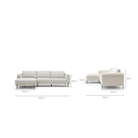 Serena L-Shaped Sofa - Almond Cream - Modular Sofas Loom Collection Loom Collection Dubai