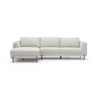 Serena L-Shaped Sofa - Almond Cream - Modular Sofas Loom Collection Loom Collection Dubai
