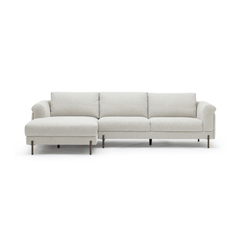 Serena L-Shaped Sofa - Almond Cream - Modular Sofas Loom Collection Loom Collection Dubai