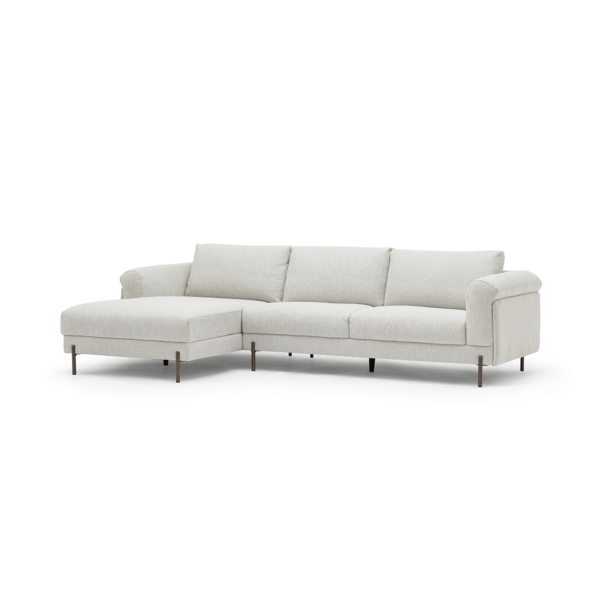 Serena L-Shaped Sofa - Almond Cream - Modular Sofas Loom Collection Loom Collection Dubai