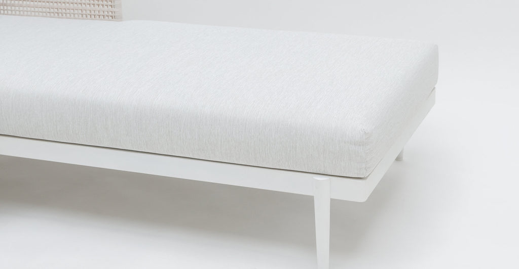 Seville Chaise Left - Stonewhite & Chalk.