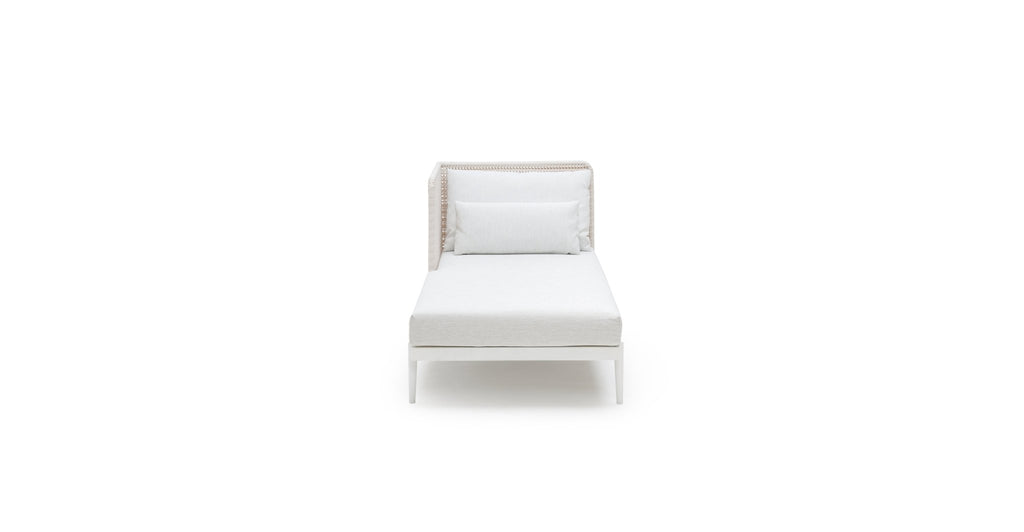 Seville Chaise Right - Stonewhite & Chalk.