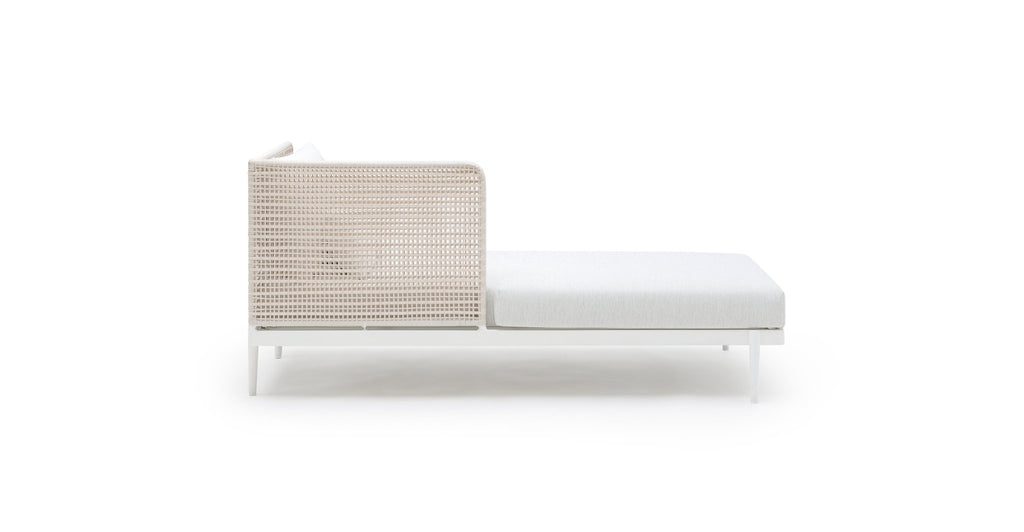 Seville Chaise Right - Stonewhite & Chalk.