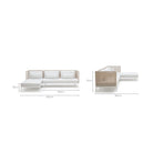 Seville Sofa - Stonewhite & Chalk