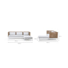 Seville Sofa - Stonewhite & Natural