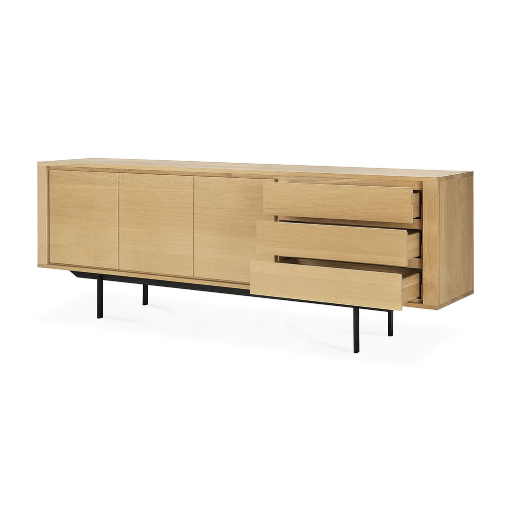 Shadow Sideboard - Oak - 3 Doors - 3 Drawers - Loom Collection