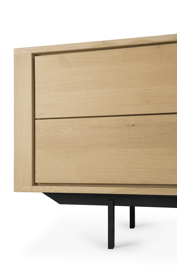 Shadow Tv Cupboard - Oak - 1 Door - 1 Flip - Down Door - 2 Drawers - Loom Collection