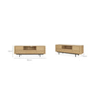Shadow Tv Cupboard - Solid Oak - Ethnicraft Loom Collection Dubai
