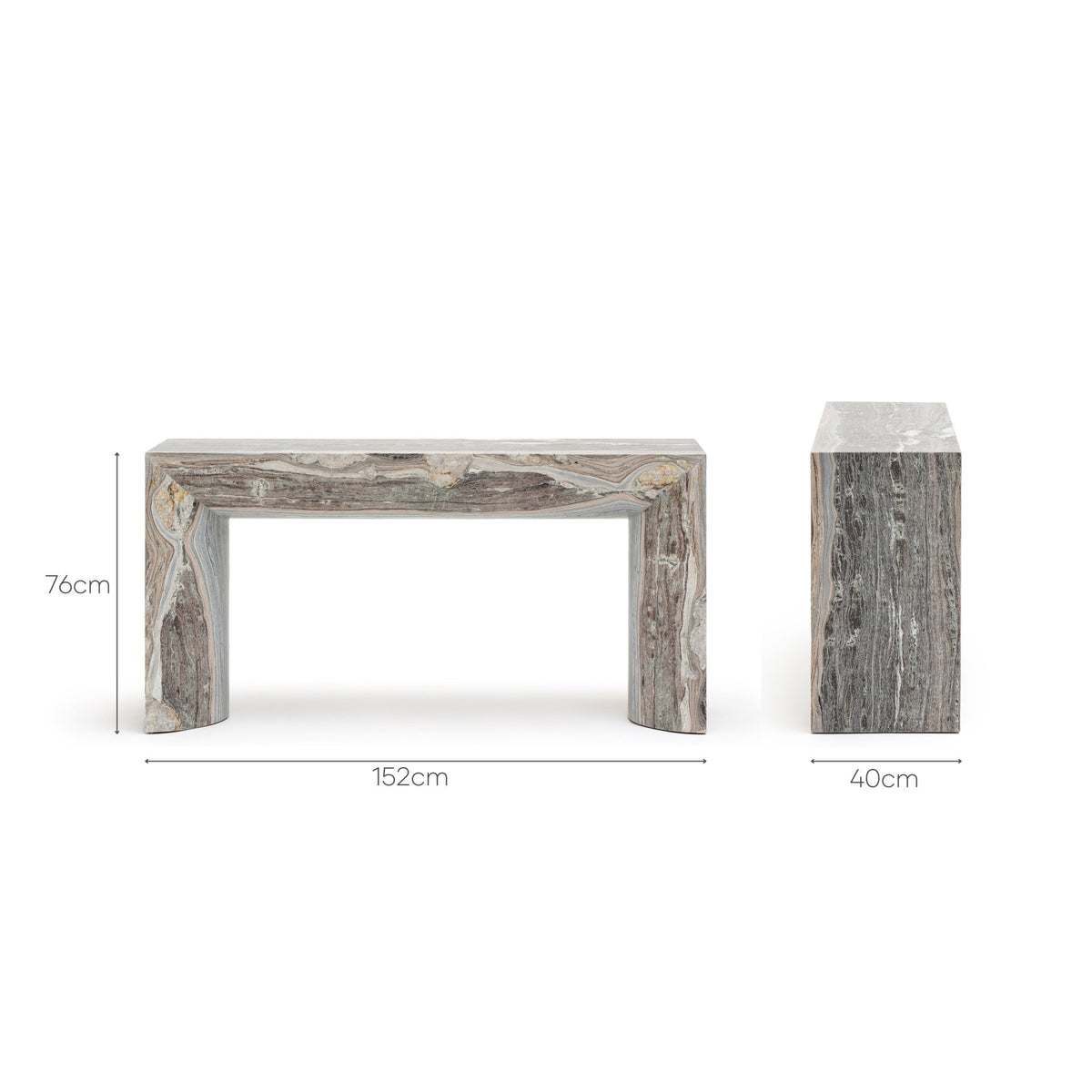 Sienna Console Table - Palissandro Blue