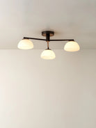 Silio - 3 Light Bronze And Opal Flush - Ceiling Lights Lights&Lamps Loom Collection Dubai