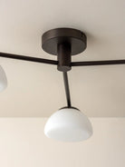 Silio - 3 Light Bronze And Opal Flush - Ceiling Lights Lights&Lamps Loom Collection Dubai