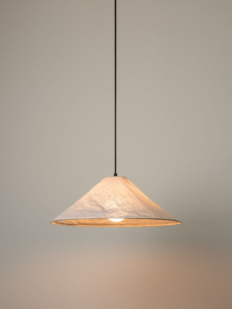 Siya - Collapsible Large Linen Pendant - Loom Collection