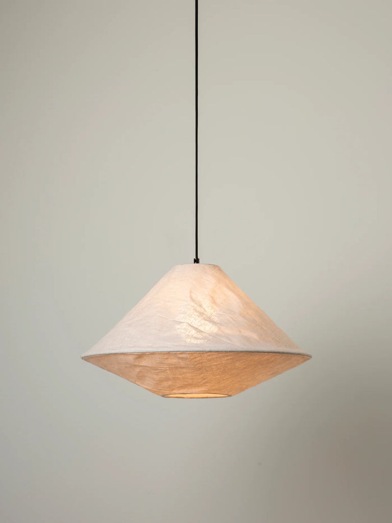 Siya - Collapsible Linen Shade + Capel Drop + Bulb - Loom Collection