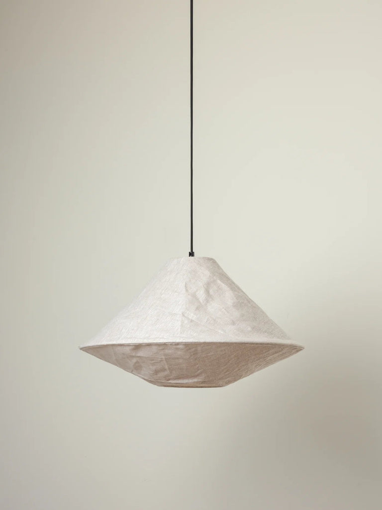 Siya - Collapsible Linen Shade + Capel Drop + Bulb - Loom Collection