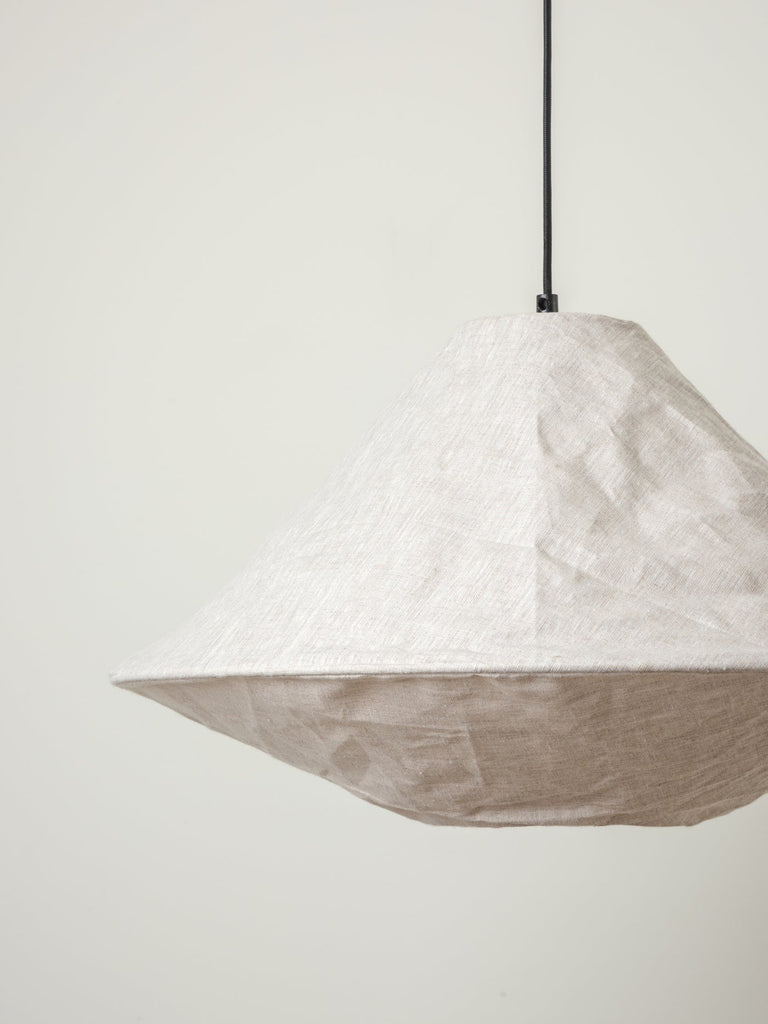 Siya - Collapsible Linen Shade + Capel Drop + Bulb - Loom Collection