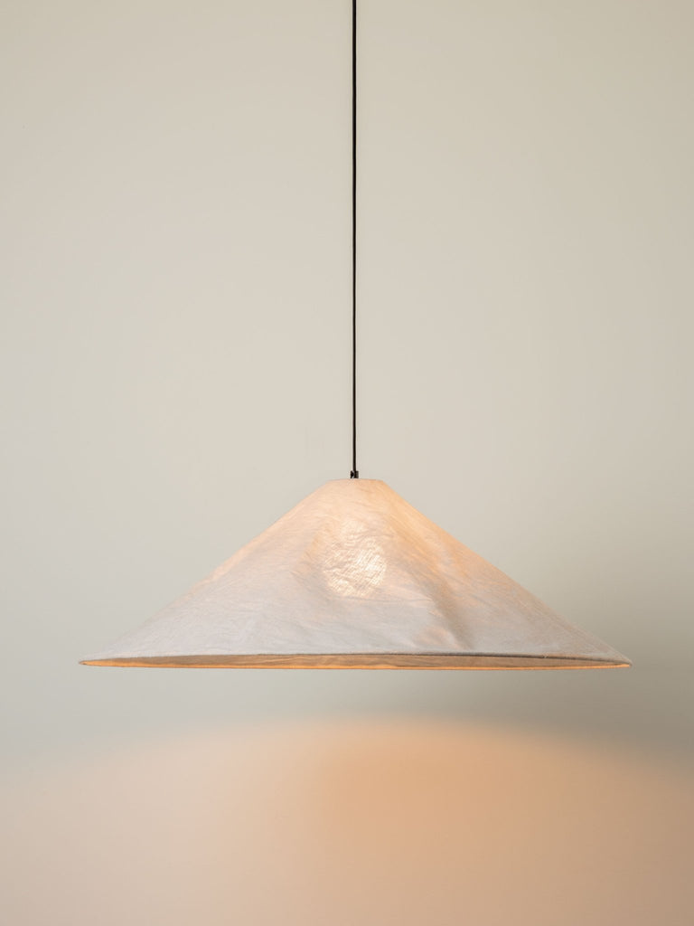 Siya - Collapsible Oversized Linen Pendant - Loom Collection