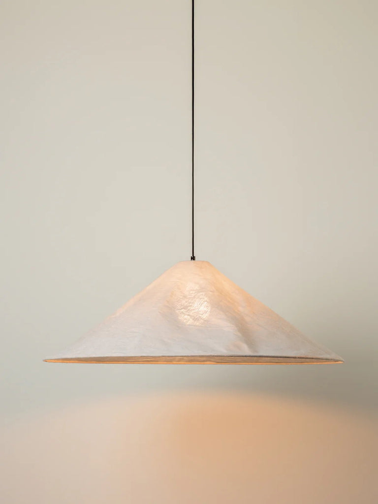 Siya - Collapsible Oversized Linen Shade + Capel Drop + Bulb - Loom Collection