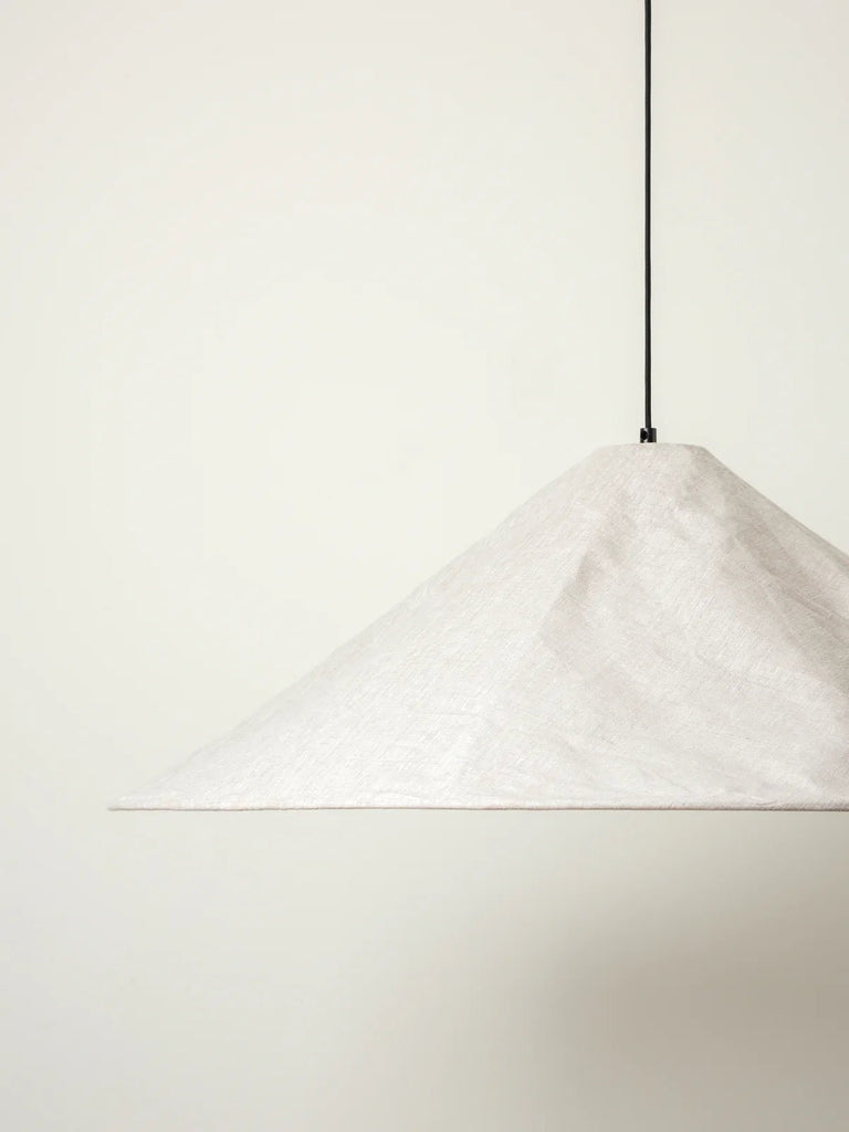 Siya - Collapsible Oversized Linen Shade + Capel Drop + Bulb - Loom Collection