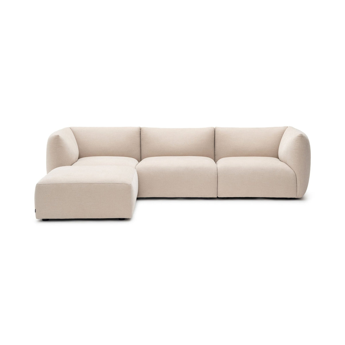 Slipper Corner Sofa - Bleached Sand - Sofa Natadora Loom Collection Dubai
