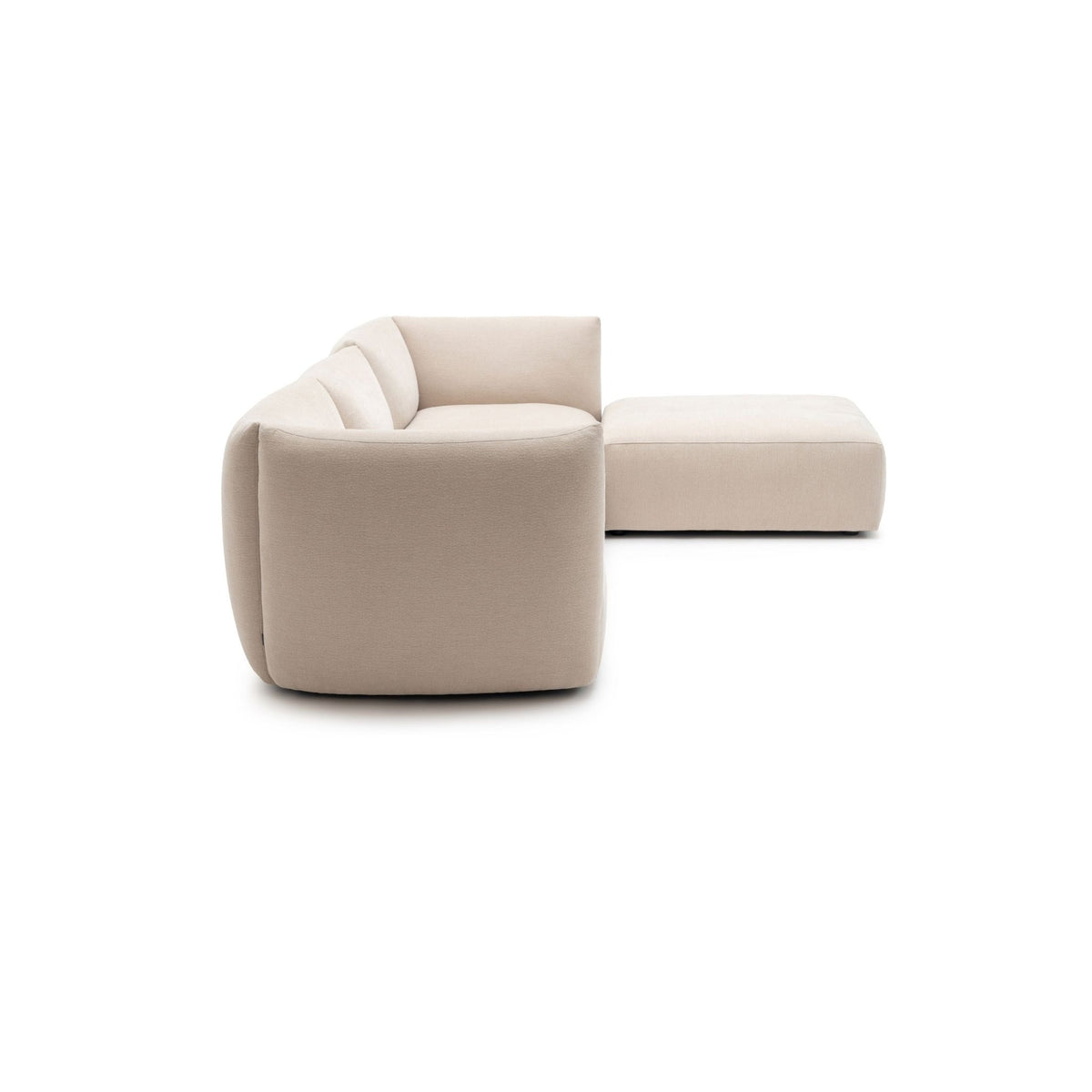 Slipper Corner Sofa - Bleached Sand - Sofa Natadora Loom Collection Dubai