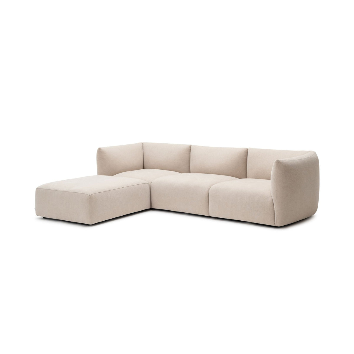 Slipper Corner Sofa - Bleached Sand - Sofa Natadora Loom Collection Dubai