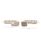 Slipper Large Corner Sofa - Bleached Sand - Sofa Natadora Loom Collection Dubai