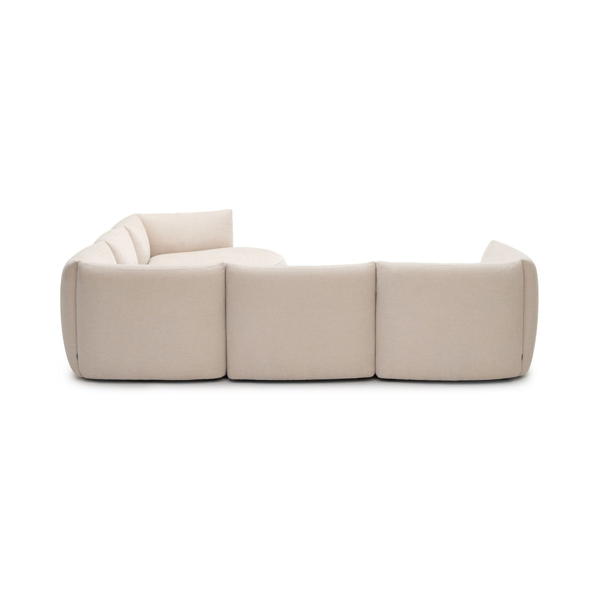 Slipper Large Corner Sofa - Bleached Sand - Sofa Natadora Loom Collection Dubai