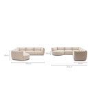 Slipper Large Corner Sofa - Bleached Sand - Sofa Natadora Loom Collection Dubai