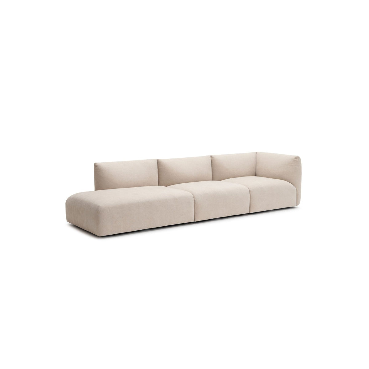 Slipper Large Open Sofa - Bleached Sand - Sofa Natadora Loom Collection Dubai