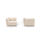 Slipper Left Arm - Bleached Sand - Sofa Natadora Loom Collection Dubai