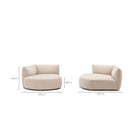 Slipper Left Chaise - Bleached Sand - Sofa Natadora Loom Collection Dubai