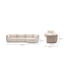 Slipper Lounge Closed Sofa - Bleached Sand - Sofa Natadora Loom Collection Dubai