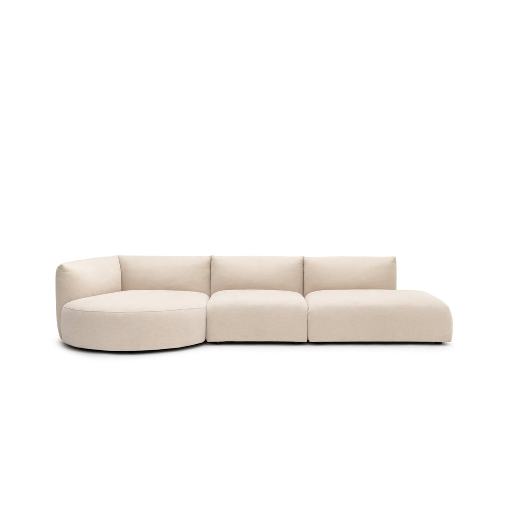Slipper Lounge Open Sofa - Bleached Sand