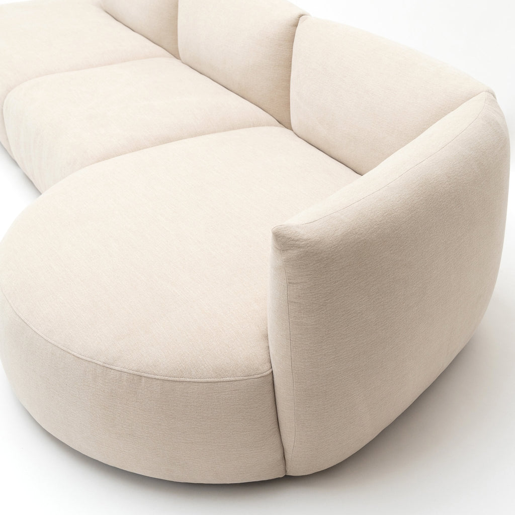 Slipper Lounge Open Sofa - Bleached Sand