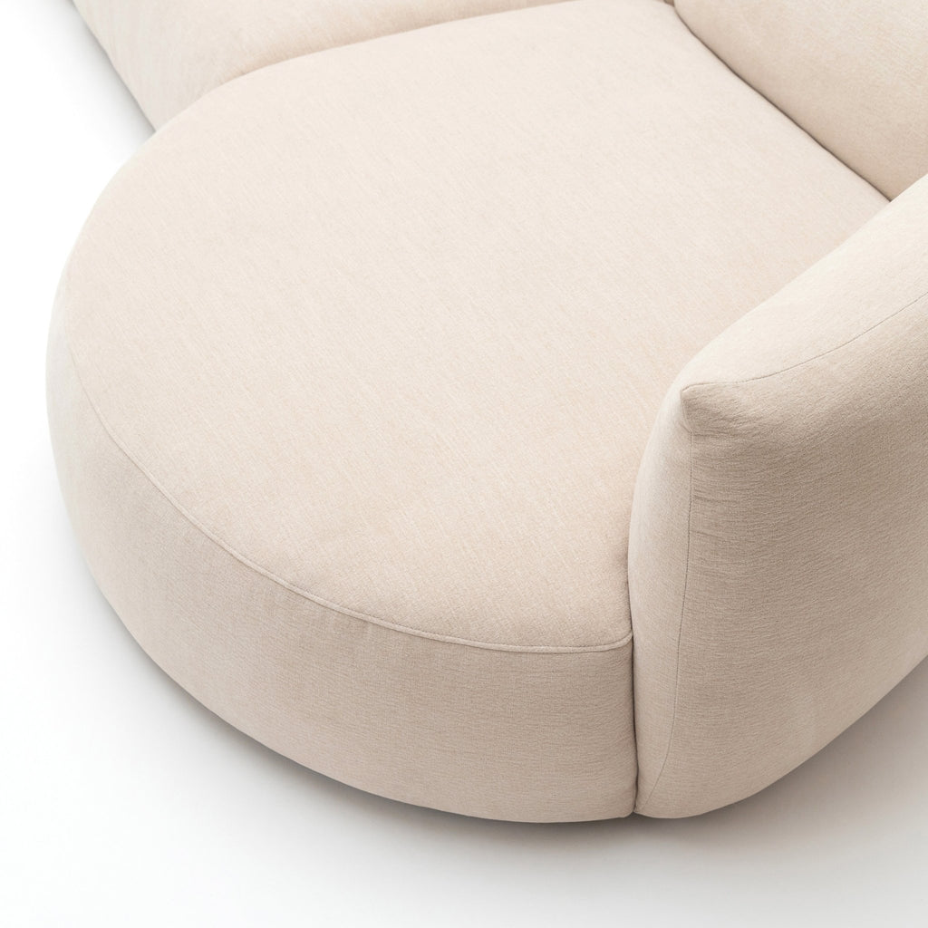 Slipper Lounge Open Sofa - Bleached Sand