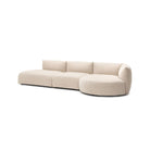 Slipper Lounge Open Sofa - Bleached Sand - Sofa Natadora Loom Collection Dubai