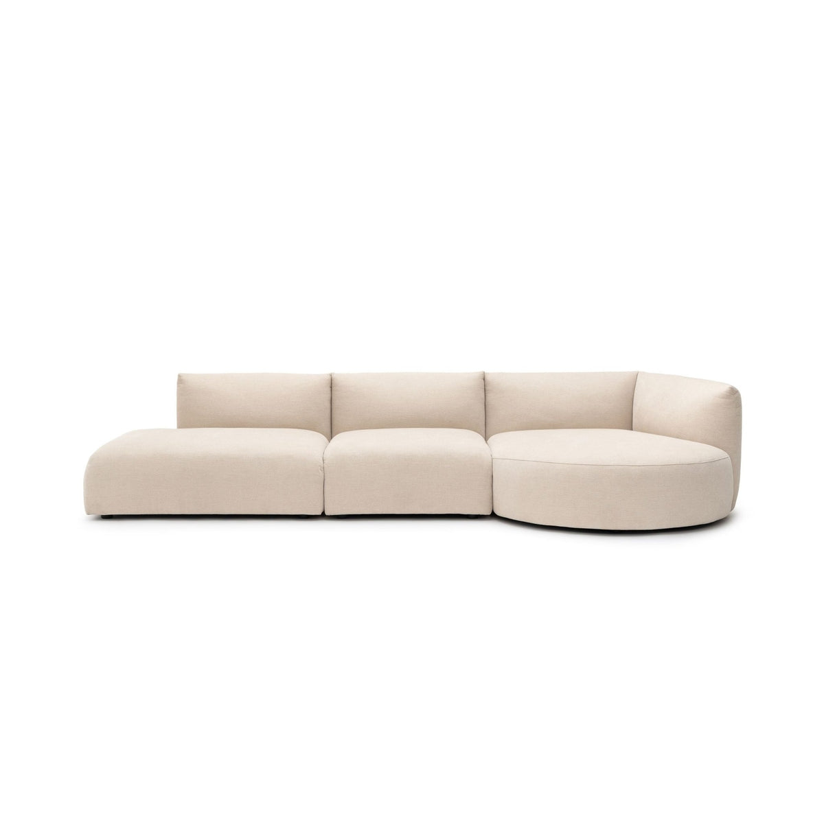 Slipper Lounge Open Sofa - Bleached Sand - Sofa Natadora Loom Collection Dubai