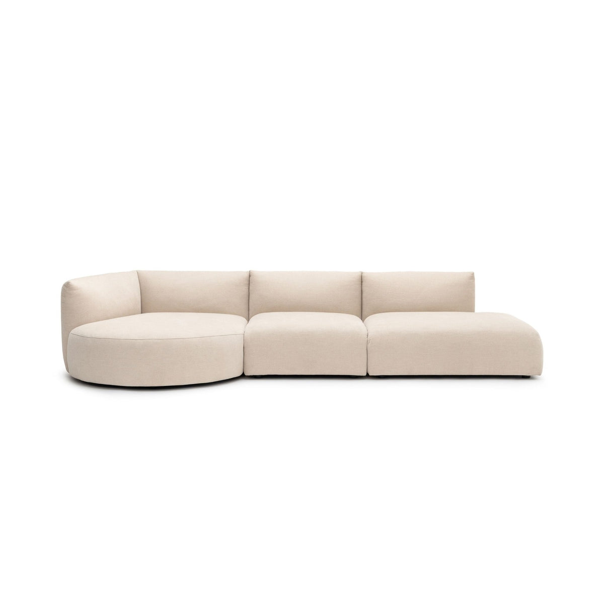 Slipper Lounge Open Sofa - Bleached Sand - Sofa Natadora Loom Collection Dubai