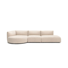 Slipper Lounge Open Sofa - Bleached Sand - Sofa Natadora Loom Collection Dubai
