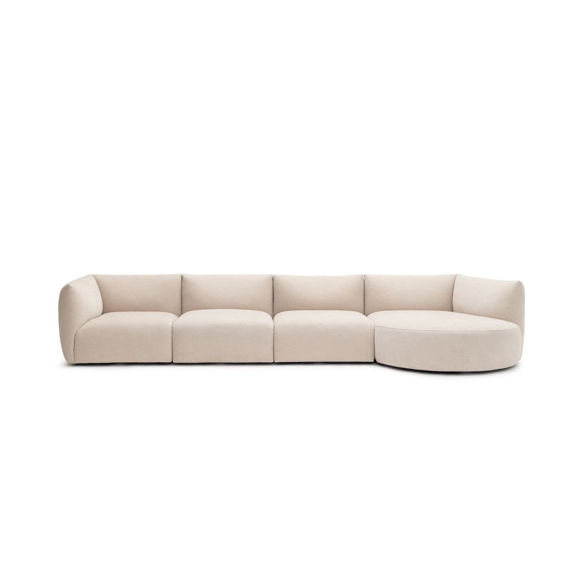 Slipper Modular Sofa - Bleached Sand - Sofa Natadora Loom Collection Dubai