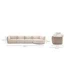 Slipper Modular Sofa - Bleached Sand - Sofa Natadora Loom Collection Dubai