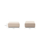 Slipper Ottoman - Bleached Sand - Ottomans Natadora Loom Collection Dubai