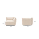 Slipper Right Arm - Bleached Sand - Sofa Natadora Loom Collection Dubai