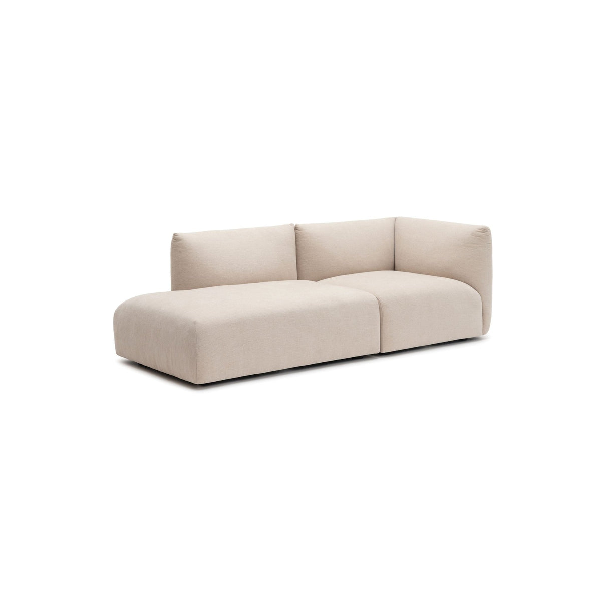 Slipper Small Open Sofa - Bleached Sand - Sofa Natadora Loom Collection Dubai